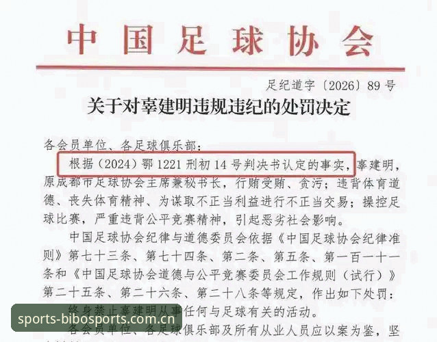 必博体育赛事监管升级：中国足协第三批禁足名单完整解读与操作指南